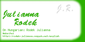 julianna rodek business card